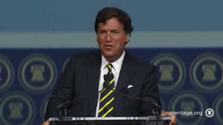 Tucker Carlson's Last Speech The Heritage 50 Foundation Good Vs Evil