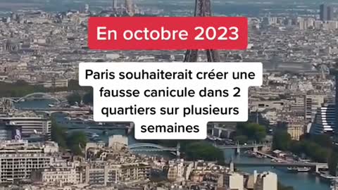 A fake heat wave of 50 degrees will take place in Paris in 2023