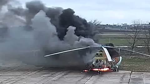 Video of the destruction of a transnistrian fpv helicopter by a drone.