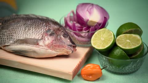 ingredients to prepare ceviche