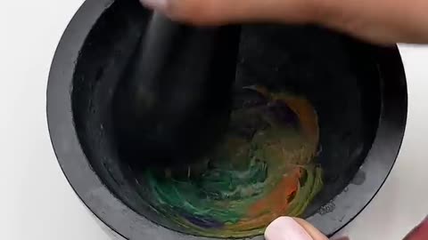 Satisfying crushing slime crush glitter.