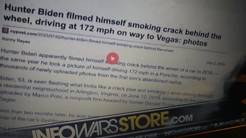 Hunter Biden filmed himself smoking crack behind the wheel driving to Vegas