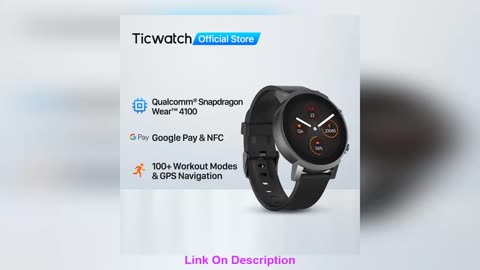 Get Ticwatch E3 Wear OS Smartwatch for Men and Wome