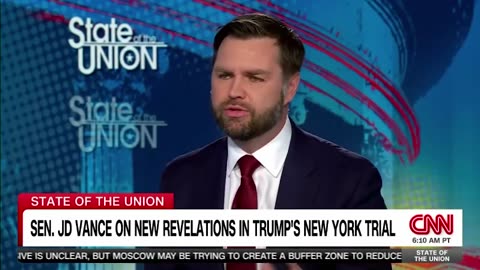 Sober analysis from JD Vance this morning on CNN: “This is a sham trial
