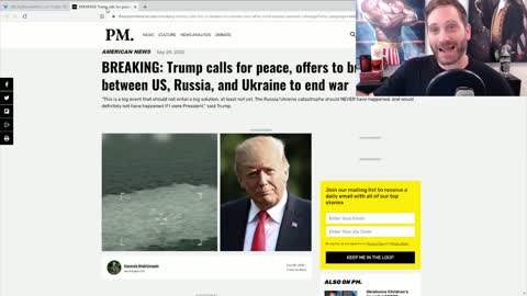 Trump Calls For Peace & Offers To Broker Deal With Russia