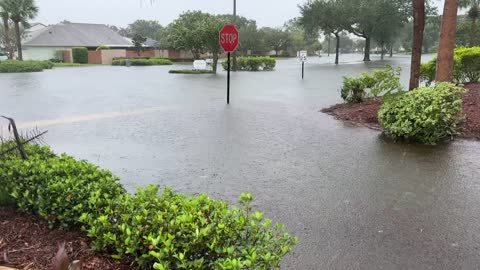 Woodgate Blvd. Flooded after Hurricane Ian