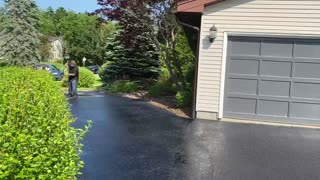 Professional Asphalt Spray Sealing: “The Corner Lot Sealed One” Top Coats Pavement Maintenance