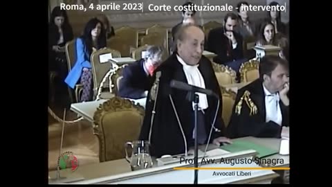 udienza 04.04.2023 Corte Costituzionale obbligo vaccinale COVID: intervento Avv Prof Augusto Sinagra