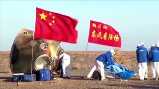 China's Shenzhou-16 astronauts return to Earth