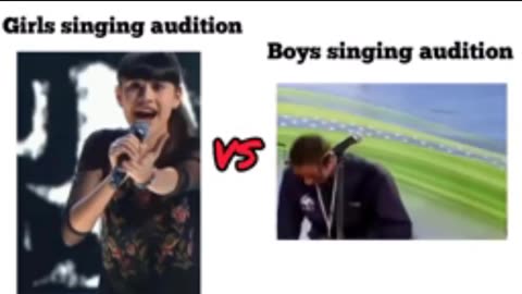 Girls singing vs Boys singing