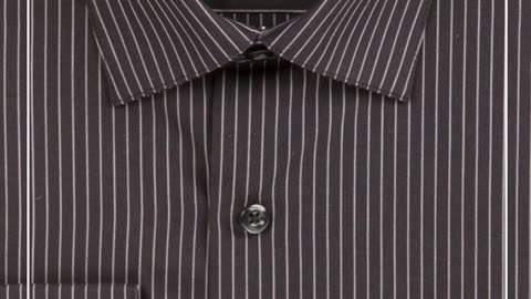 "Make a Statement: Pin Striped Dress Shirt by La Mode Men's | Elevate Your Formal Look!"