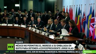 México no permitirá que Ecuador ingrese a su Embajada en Quito para detener a Glas