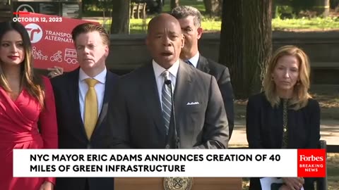 NYC Mayor Eric Adams Announces 40-Mile Expansion Of 'Green' Infrastructure