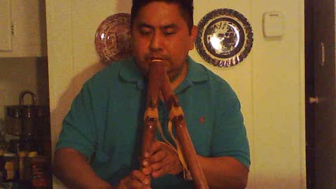 The Storyteller (Double chamber Native flute)