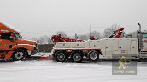 Vehicle Wrecks in Snow - Winter Storm Garrett