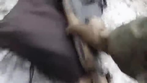 POV of Russian troops assaulting UA posistions