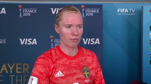 Hedvig Lindahl – Player of the Match – Sweden v Canada