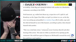 Leftists FURIOUS After Homeless man CRAPS On Pride Flag, DEMAND MAXIMUM Sentence, INSANE Hypocrisy