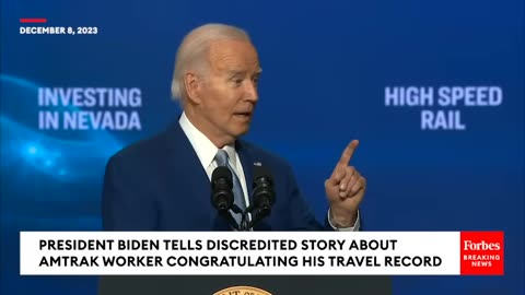 Biden Repeats Story About Amtrak Employee That Has Been Debunked By Several News Organizations