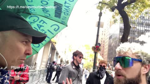 NEW YORKER freedom rally clash with Nick Fuentes NYC 13th Nov