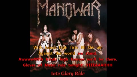 Manowar - Gloves of Metal {karaoke awakens the dreams}