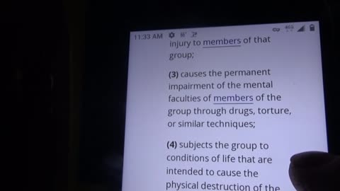 Genocide by definition is Treason against the American People