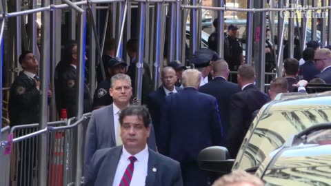 Donald Trump makes trip from Trump Tower to courthouse for arraignment