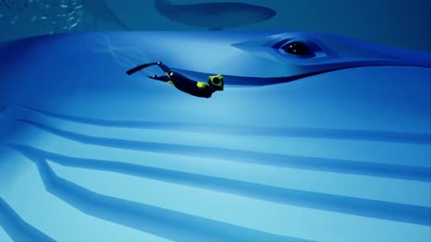 ABZU - Swimming with whales relaxing clip. My new favorite Indie game!