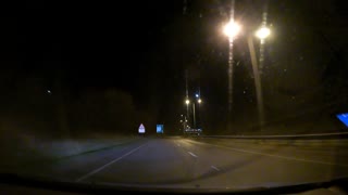 Night Driving from Newton Abbot. Devon speedlapse 15th Dec 2022