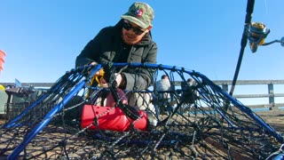 Hoop Net Crab Fishing in California