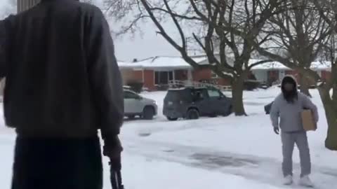 Gun Owner Ruins Package Thief's Day