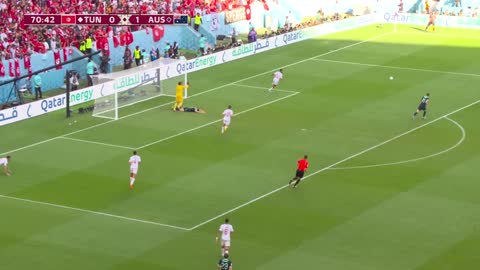 Magic header from Duke! Tunisia v Australia FIFA World Cup Qatar 2022