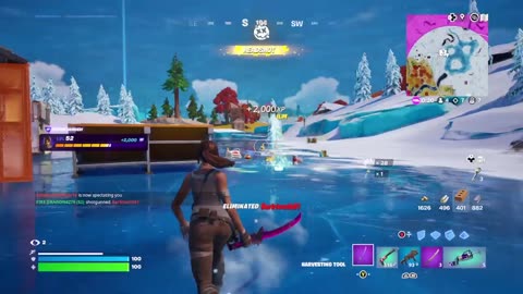 Ice skating headshot fortnite