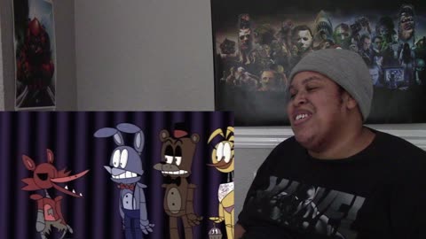 Five Frights At Freddy's (Animated FNAF Movie Parody) | Chipmunk Reaction