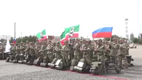 Volunteer battalion from Chechen republic heading to the SMO zone