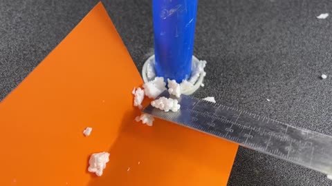 Styrofoam + baking soda and super glue! amazing idea to connect pvc pipes of different sizes