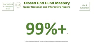 Closed End Fund Mastery - Can You See the Cut Coming?