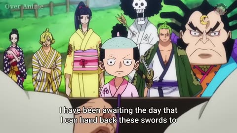 Every one is shocked to see zoro use Enma for the first time