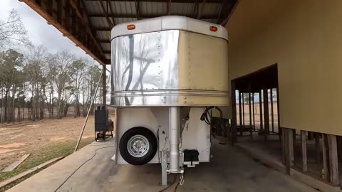 Horse Trailer Polishing