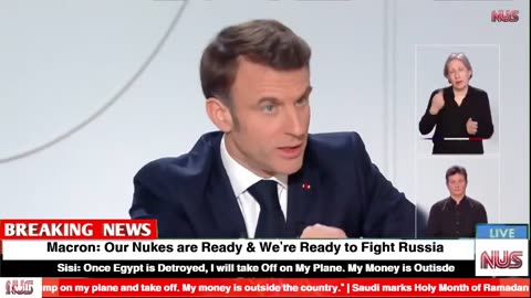 Hawkish Macron: Our Nukes are Ready and We're Ready to Fight Russia