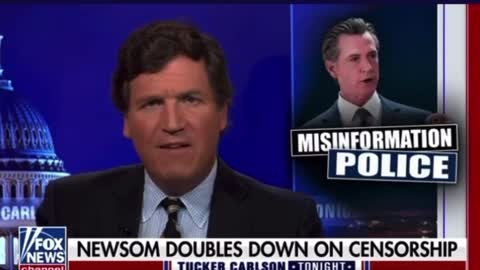 Tucker Rips Gavin Newsom's Misinformation Law