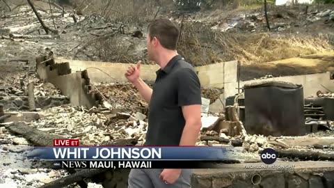 Devastation in Maui from largest wild fire in Hawaii history