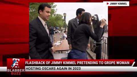 Flashback Of Jimmy Kimmel Pretending To Grope Woman