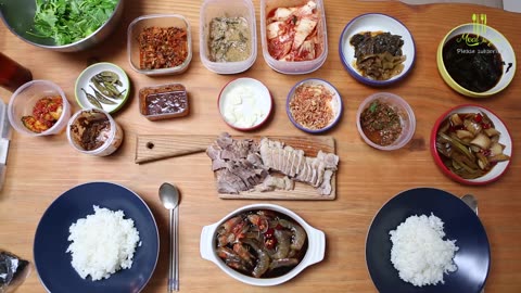 Typical Korean Supper