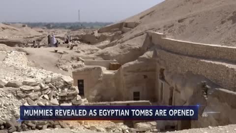 Egypt Opens Ancient Coffins To Find Perfectly Preserved Mummies NBC Nightly News