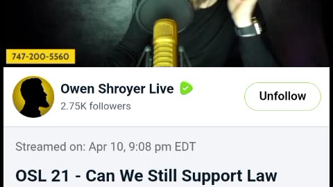 Owen Shroyer live with Bart Fine (04/10/2023/