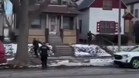 Police Chasing Teenagers