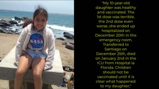 Vaccinated 10 Year-Old Chilean Girl, Sofia Barraza From Rancagua, Died From The Covid-19 Vaccine
