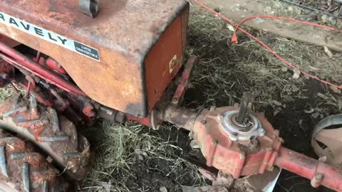 Doing the Things: plowing with the Gravely rotary plow