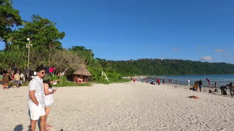 Worlds Beautiful Beach | Radhanagar Beach | Best Sunset Point In HAvelock Island | 2022